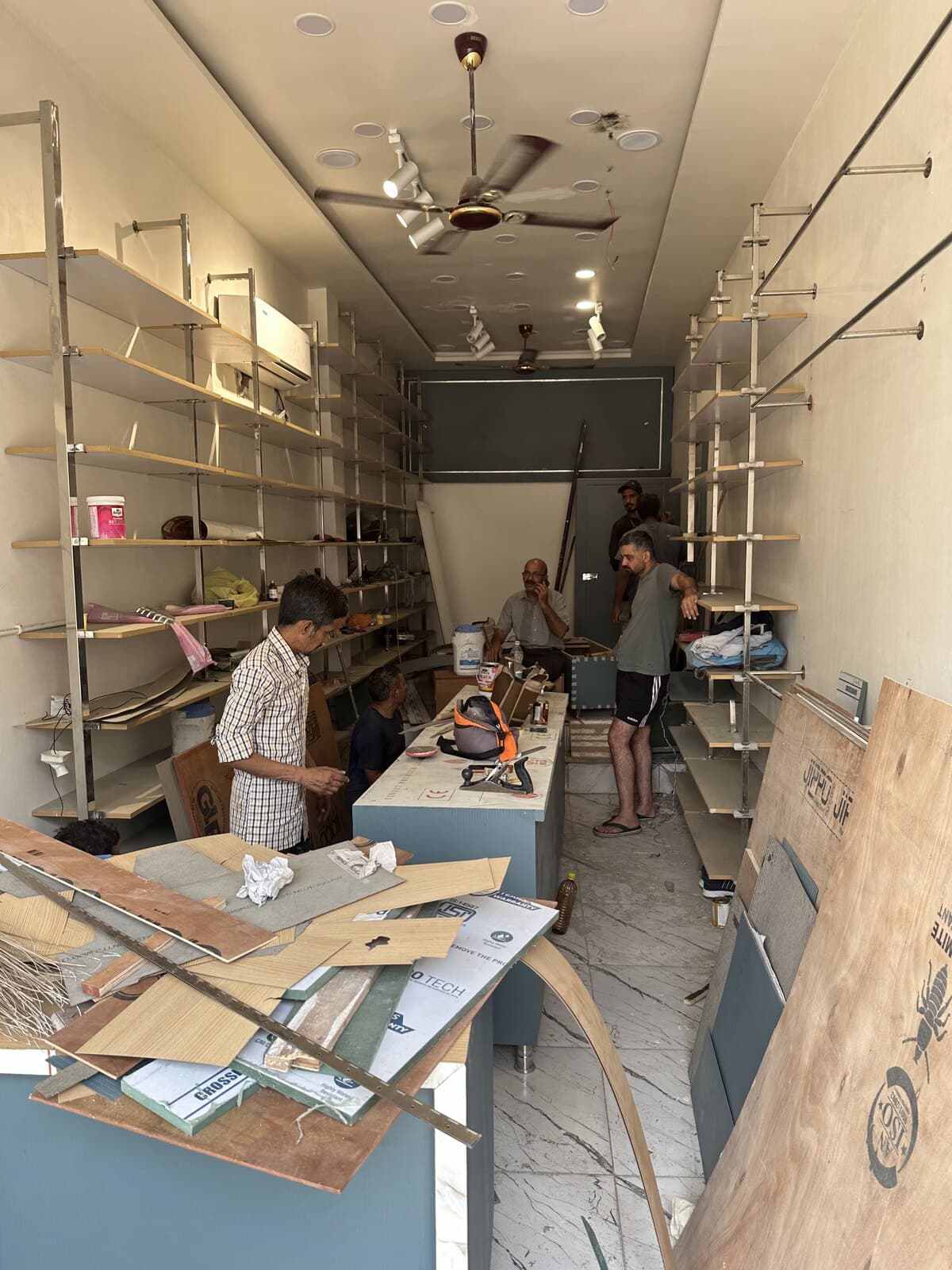 The new retail studio being built, 2025.
